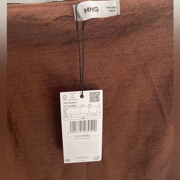 Brown midi skirt - Picture 4 of 4